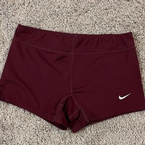 Nike Women's Burgundy Athletic Spandex